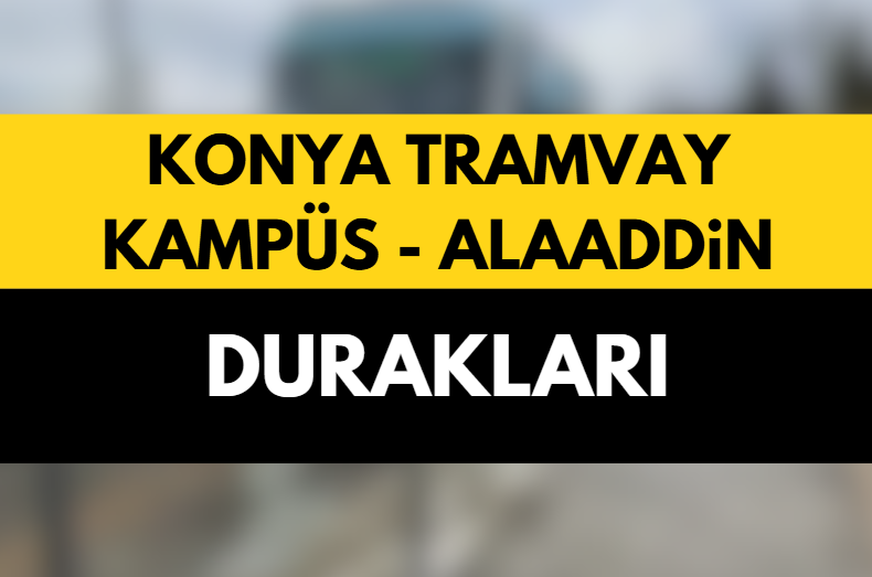 Konya Kültürpark Tramvay Durağı Kaldırıldı
